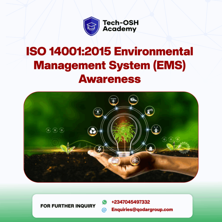 ISO 14001:2015 Environmental Management System (EMS) Awareness