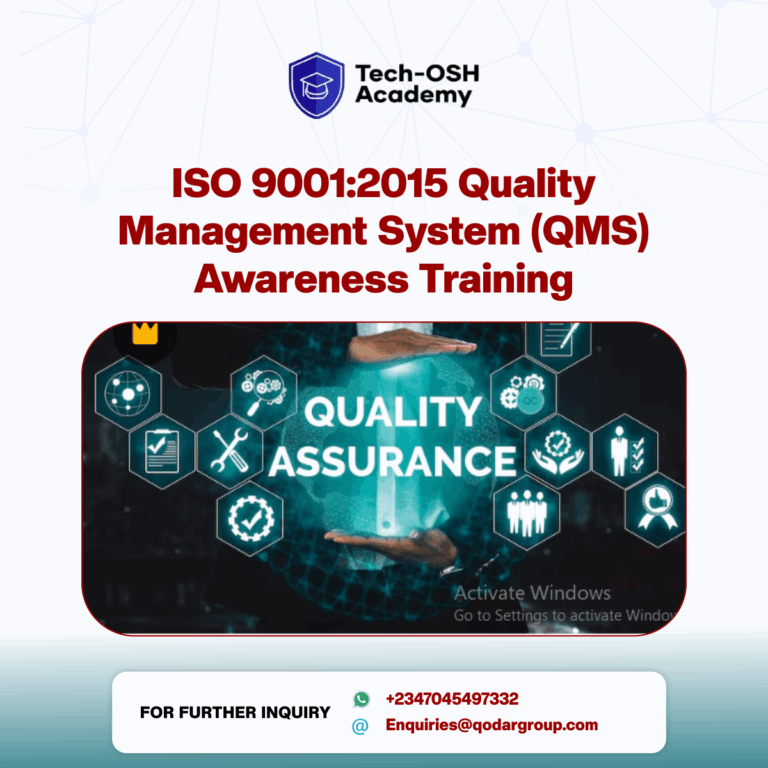 ISO 9001:2015 Quality Management System (QMS) Awareness Training