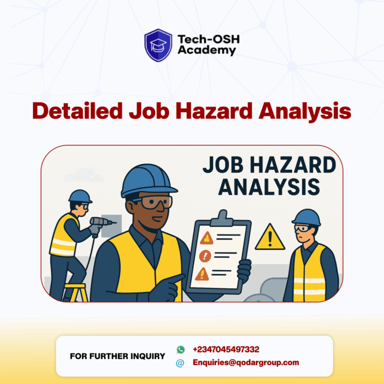Detailed Job Hazard Analysis